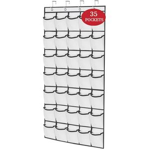 Poches de rangement murales INF - Organisateur avec 35 compartiments - Facile à installer - Blanc - Publicité Poches de rangement murales INF - Organisateur avec 35 compartiments - Facile à installer - Blanc - Publicité