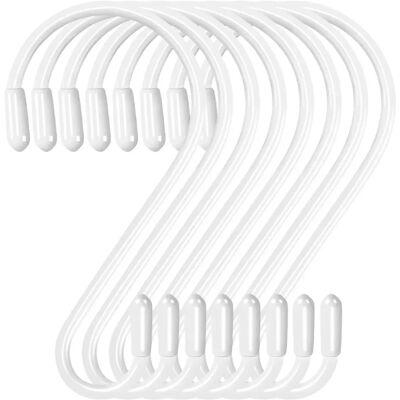 Crochets en S INF pour ustensiles de cuisine - Pack de 12 Blanc - Publicité Crochets en S INF pour ustensiles de cuisine - Pack de 12 Blanc - Publicité