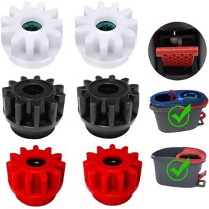 INF Ensemble de 6 engrenages de rechange pour balai essoreur - engrenage de seau en ABS compatible avec Vileda et compatible