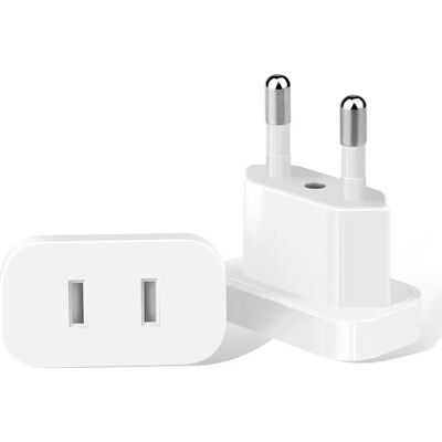 INF Adaptateur de Voyage Européen Standard Blanc 4.0mm - Publicité INF Adaptateur de Voyage Européen Standard Blanc 4.0mm - Publicité