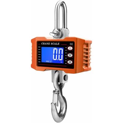 INF Balance de Grue Numérique 2000kg - Balance Suspendue Robuste avec Écran LCD, Alimentée par Batterie Orange - Publicité INF Balance de Grue Numérique 2000kg - Balance Suspendue Robuste avec Écran LCD, Alimentée par Batterie Orange - Publicité