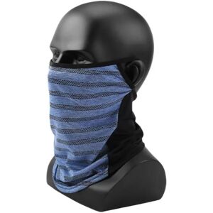 INF Cache-cou cycliste réfléchissant - Masque facial respirant et coupe-vent pour les sports de plein air Noir + Bleu - Publicité INF Cache-cou cycliste réfléchissant - Masque facial respirant et coupe-vent pour les sports de plein air Noir + Bleu - Publicité