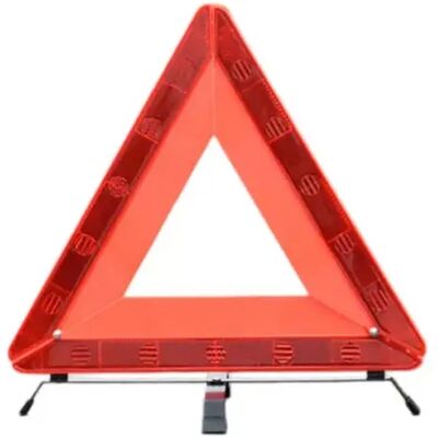 INF Triangle de signalisation réfléchissant pour voiture – Triangle pliable ABS haute visibilité avec support métallique et - Publicité INF Triangle de signalisation réfléchissant pour voiture – Triangle pliable ABS haute visibilité avec support métallique et - Publicité