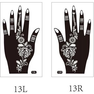 INF Autocollants de Tatouage Temporaire pour le Dos de la Main - 1 Paire - Publicité INF Autocollants de Tatouage Temporaire pour le Dos de la Main - 1 Paire - Publicité