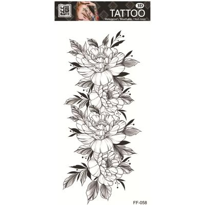 INF Tatouage temporaire imperméable - Motif floral Model 5 - Publicité INF Tatouage temporaire imperméable - Motif floral Model 5 - Publicité