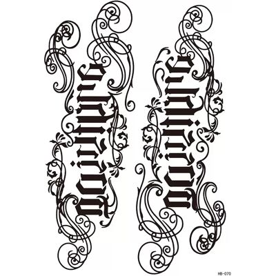 INF Manchon de tatouage temporaire - Lot de 5 Modèle 4 - Publicité INF Manchon de tatouage temporaire - Lot de 5 Modèle 4 - Publicité