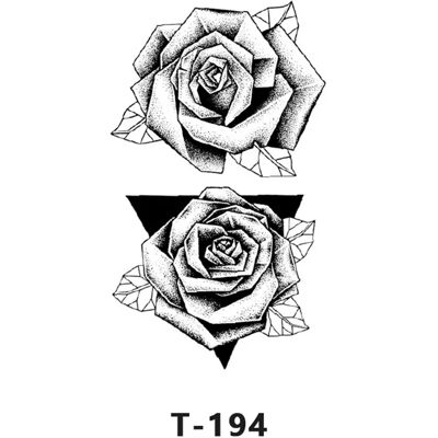 INF Autocollant de tatouage temporaire - Motif cerf floral (T194) - Publicité INF Autocollant de tatouage temporaire - Motif cerf floral (T194) - Publicité