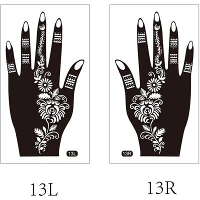 INF Autocollants de Tatouage Temporaire pour le Dos de la Main - 1 Paire - Publicité INF Autocollants de Tatouage Temporaire pour le Dos de la Main - 1 Paire - Publicité