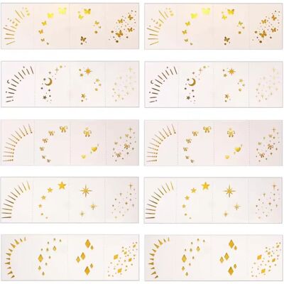 INF Autocollants de Tatouage Holographiques pour les Yeux : Décalcomanies Temporaires Étanche, Laser & Festival - Publicité INF Autocollants de Tatouage Holographiques pour les Yeux : Décalcomanies Temporaires Étanche, Laser & Festival - Publicité