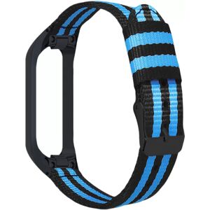 INF Bracelet de montre en toile pour Samsung Galaxy Fit E SM-R375 Noir/Bleu - Publicité INF Bracelet de montre en toile pour Samsung Galaxy Fit E SM-R375 Noir/Bleu - Publicité