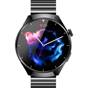 INF Montre connectée, appels Bluetooth, fréquence cardiaque et tension artérielle Noir + Acier Noir - Publicité INF Montre connectée, appels Bluetooth, fréquence cardiaque et tension artérielle Noir + Acier Noir - Publicité