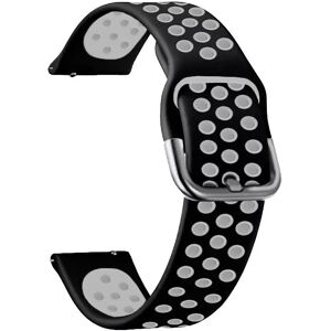 INF Bracelet de montre en silicone pour Samsung Gear S3/Galaxy Watch 46 mm Noir + Blanc - Publicité INF Bracelet de montre en silicone pour Samsung Gear S3/Galaxy Watch 46 mm Noir + Blanc - Publicité