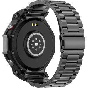 INF Bracelet de montre en acier inoxydable pour Amazfit T-Rex 3 Le noir - Publicité INF Bracelet de montre en acier inoxydable pour Amazfit T-Rex 3 Le noir - Publicité