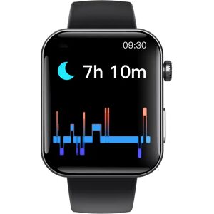 INF Montre connectée : mesure la fréquence cardiaque, la pression artérielle, l'oxygène dans le sang et le nombre de pas Bracelet en silicone noir - Publicité INF Montre connectée : mesure la fréquence cardiaque, la pression artérielle, l'oxygène dans le sang et le nombre de pas Bracelet en silicone noir - Publicité