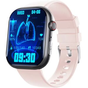 INF Montre connectée ECG avec moniteur de fréquence cardiaque et moniteur d'activité physique, avec plusieurs modes sportifs Bracelet noir et rose - Publicité INF Montre connectée ECG avec moniteur de fréquence cardiaque et moniteur d'activité physique, avec plusieurs modes sportifs Bracelet noir et rose - Publicité