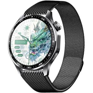 INF Montre connectée avec ECG, moniteur de fréquence cardiaque, pression artérielle et podomètre Bracelet milanais noir - Publicité INF Montre connectée avec ECG, moniteur de fréquence cardiaque, pression artérielle et podomètre Bracelet milanais noir - Publicité