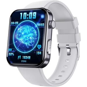 INF Montre connectée : mesure la fréquence cardiaque, la pression artérielle, l'oxygène dans le sang et le nombre de pas Bracelet noir et gris - Publicité INF Montre connectée : mesure la fréquence cardiaque, la pression artérielle, l'oxygène dans le sang et le nombre de pas Bracelet noir et gris - Publicité
