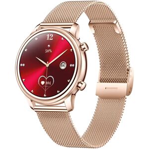 INF Montre connectée avec moniteur de fitness et surveillance avancée de la santé Or rose - Publicité INF Montre connectée avec moniteur de fitness et surveillance avancée de la santé Or rose - Publicité