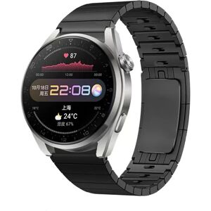 INF Bracelet de montre à dégagement rapide en acier inoxydable noir pour Huawei GT3/GT2 Pro 46 mm - Publicité INF Bracelet de montre à dégagement rapide en acier inoxydable noir pour Huawei GT3/GT2 Pro 46 mm - Publicité