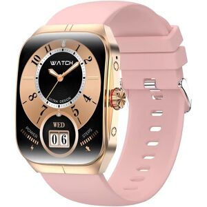 INF Montre connectée avec surveillance de la fréquence cardiaque, de la pression artérielle et de l'oxygène dans le sang Or rose - Publicité INF Montre connectée avec surveillance de la fréquence cardiaque, de la pression artérielle et de l'oxygène dans le sang Or rose - Publicité