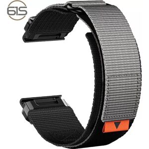 INF Bracelet de montre en nylon 26 mm pour Garmin Fenix 8/7X Pro/5X/6X Gris - Publicité INF Bracelet de montre en nylon 26 mm pour Garmin Fenix 8/7X Pro/5X/6X Gris - Publicité