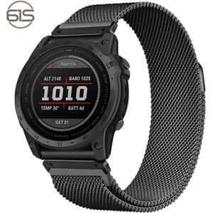 INF Bracelet de Montre Milanais à Démontage Rapide en Métal pour Garmin Fenix 7X Pro/Fenix 58 Le noir 26 mm - Publicité INF Bracelet de Montre Milanais à Démontage Rapide en Métal pour Garmin Fenix 7X Pro/Fenix 58 Le noir 26 mm - Publicité