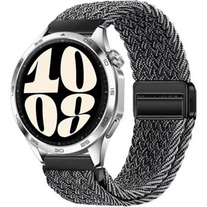 INF Bracelet de montre magnétique en nylon gris et blanc élégant de 22 mm pour montres intelligentes - Publicité INF Bracelet de montre magnétique en nylon gris et blanc élégant de 22 mm pour montres intelligentes - Publicité