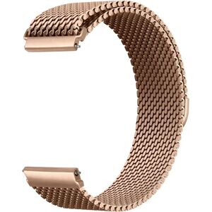 INF Bracelet de montre à boucle milanaise pour montres intelligentes Or rose 22 mm - Publicité INF Bracelet de montre à boucle milanaise pour montres intelligentes Or rose 22 mm - Publicité