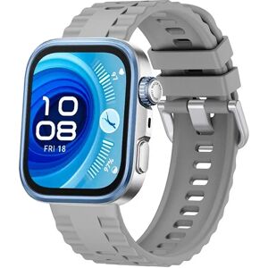 INF Bracelet en silicone compatible avec Huawei Fit 4 Pro - Confort et style pour votre montre connectée Gris - Publicité INF Bracelet en silicone compatible avec Huawei Fit 4 Pro - Confort et style pour votre montre connectée Gris - Publicité