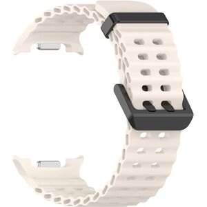 INF Bracelet Océan en Silicone Compatible avec Samsung Watch 8 et Watch 8 Classic Blanc + Noir - Publicité INF Bracelet Océan en Silicone Compatible avec Samsung Watch 8 et Watch 8 Classic Blanc + Noir - Publicité