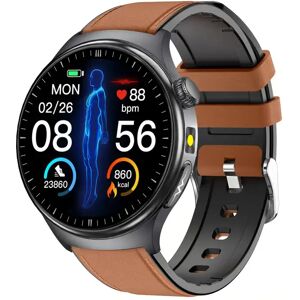 INF Montre Connectée IP68 Étanche avec ECG, Fréquence Cardiaque et Surveillance de l'Oxygène Sanguin, compatible avec Huawei, Marron - Publicité INF Montre Connectée IP68 Étanche avec ECG, Fréquence Cardiaque et Surveillance de l'Oxygène Sanguin, compatible avec Huawei, Marron - Publicité