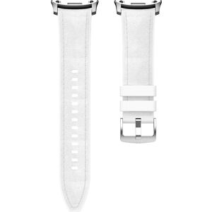 INF Bracelet en silicone texturé cuir style officiel compatible avec Samsung Watch 8 & Classic Blanc - Publicité INF Bracelet en silicone texturé cuir style officiel compatible avec Samsung Watch 8 & Classic Blanc - Publicité