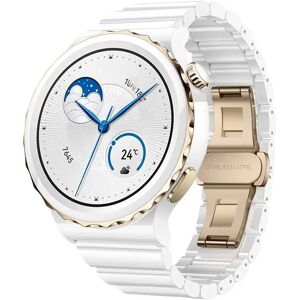 INF Bracelet de montre en céramique 20mm - Compatible avec Huawei GT5Pro/Buds & Samsung Galaxy Watch Series Blanc+Or - Publicité INF Bracelet de montre en céramique 20mm - Compatible avec Huawei GT5Pro/Buds & Samsung Galaxy Watch Series Blanc+Or - Publicité