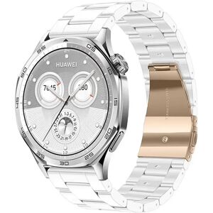INF Bracelet de montre en céramique blanche 22mm - Résine + Acier inoxydable - Compatible avec Huawei GT Series & Samsung - Publicité INF Bracelet de montre en céramique blanche 22mm - Résine + Acier inoxydable - Compatible avec Huawei GT Series & Samsung - Publicité