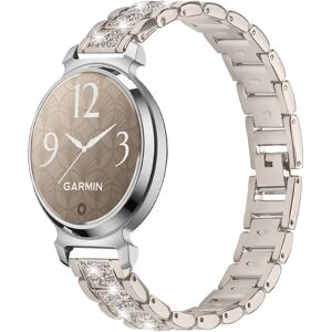 INF Élégant bracelet de montre en acier inoxydable doré avec diamants compatible avec Garmin Lily 2 - Publicité INF Élégant bracelet de montre en acier inoxydable doré avec diamants compatible avec Garmin Lily 2 - Publicité