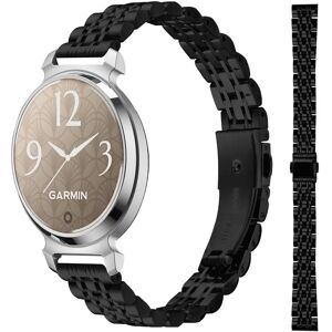 INF Bracelet de montre élégant à sept perles en acier inoxydable compatible avec Garmin Lily 2 Le noir - Publicité INF Bracelet de montre élégant à sept perles en acier inoxydable compatible avec Garmin Lily 2 Le noir - Publicité