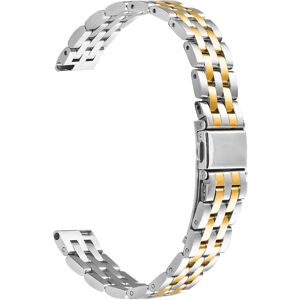 INF Élégant bracelet de montre à cinq rangées en acier inoxydable compatible avec Garmin Lily 2 argent + or - Publicité INF Élégant bracelet de montre à cinq rangées en acier inoxydable compatible avec Garmin Lily 2 argent + or - Publicité