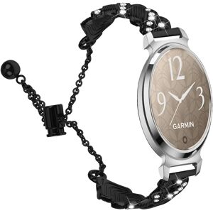 INF Bracelet Cœur Diamant Compatible avec Garmin Lily 2 - Demi-Jonc Élégant en Alliage de Zinc Le noir - Publicité INF Bracelet Cœur Diamant Compatible avec Garmin Lily 2 - Demi-Jonc Élégant en Alliage de Zinc Le noir - Publicité