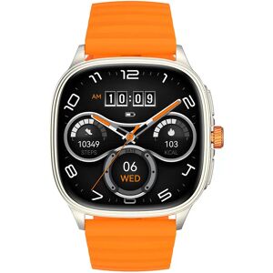 INF Montre Intelligente Multifonctionnelle avec Écran AMOLED, Appel Bluetooth & Suivi de la Santé Orange - Publicité INF Montre Intelligente Multifonctionnelle avec Écran AMOLED, Appel Bluetooth & Suivi de la Santé Orange - Publicité