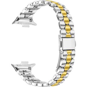 INF Bracelet de montre en acier inoxydable perlé compatible avec Xiaomi 8 Pro/9 Pro/Redmi Watch 4/5 argent + or - Publicité INF Bracelet de montre en acier inoxydable perlé compatible avec Xiaomi 8 Pro/9 Pro/Redmi Watch 4/5 argent + or - Publicité