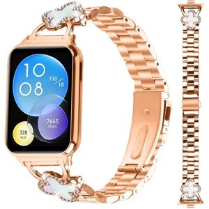 INF Bracelet trèfle en acier inoxydable compatible avec Xiaomi 8 Pro/9 Pro et Redmi Watch 4/5 - Or Rose - Publicité INF Bracelet trèfle en acier inoxydable compatible avec Xiaomi 8 Pro/9 Pro et Redmi Watch 4/5 - Or Rose - Publicité