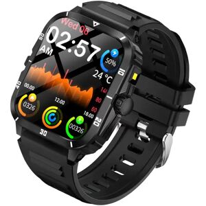 INF Montre Connectée Multifonctionnelle Compatible avec l'Application Hry Fine - Écran Carré 2,01", Suivi de la Santé & Appel Blanc + Noir - Publicité INF Montre Connectée Multifonctionnelle Compatible avec l'Application Hry Fine - Écran Carré 2,01", Suivi de la Santé & Appel Blanc + Noir - Publicité