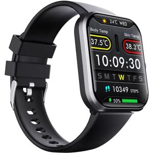 INF Smartwatch Black Vinyl - Surveillance santé, 108 modes sportifs, IP67, Bluetooth 5.3, compatible with iOS/Android/HarmonyOS - Publicité INF Smartwatch Black Vinyl - Surveillance santé, 108 modes sportifs, IP67, Bluetooth 5.3, compatible with iOS/Android/HarmonyOS - Publicité