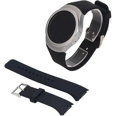 Samsung - Gear S2 R720 - Noir - Silicone - Bracelet montre - Publicité Samsung - Gear S2 R720 - Noir - Silicone - Bracelet montre - Publicité
