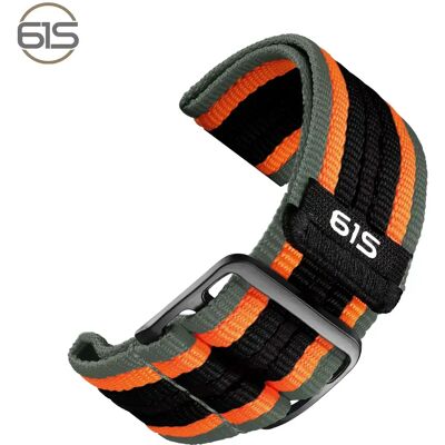 INF Bracelet de montre de sport en nylon pour Garmin Fenix 8/7X/970/965 Multicolore 22 mm - Publicité INF Bracelet de montre de sport en nylon pour Garmin Fenix 8/7X/970/965 Multicolore 22 mm - Publicité
