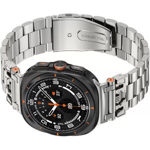 INF Bracelet en métal gris titane pour Samsung Galaxy Watch 7 Ultra 47 mm