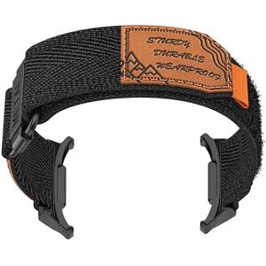 INF Bracelet de montre en nylon tressé pour Samsung Galaxy Watch 7 Le noir