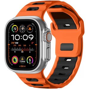 INF Bracelet élégant en silicone pour Apple Watch Series 1-10 Orange