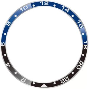 INF Lunette élégante pour Xiaomi Watch S3/S4 Bleu + Noir