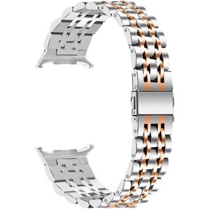 INF Bracelet en acier inoxydable 7 perles intégré compatible avec Samsung Galaxy Watch 8 - Or Rose